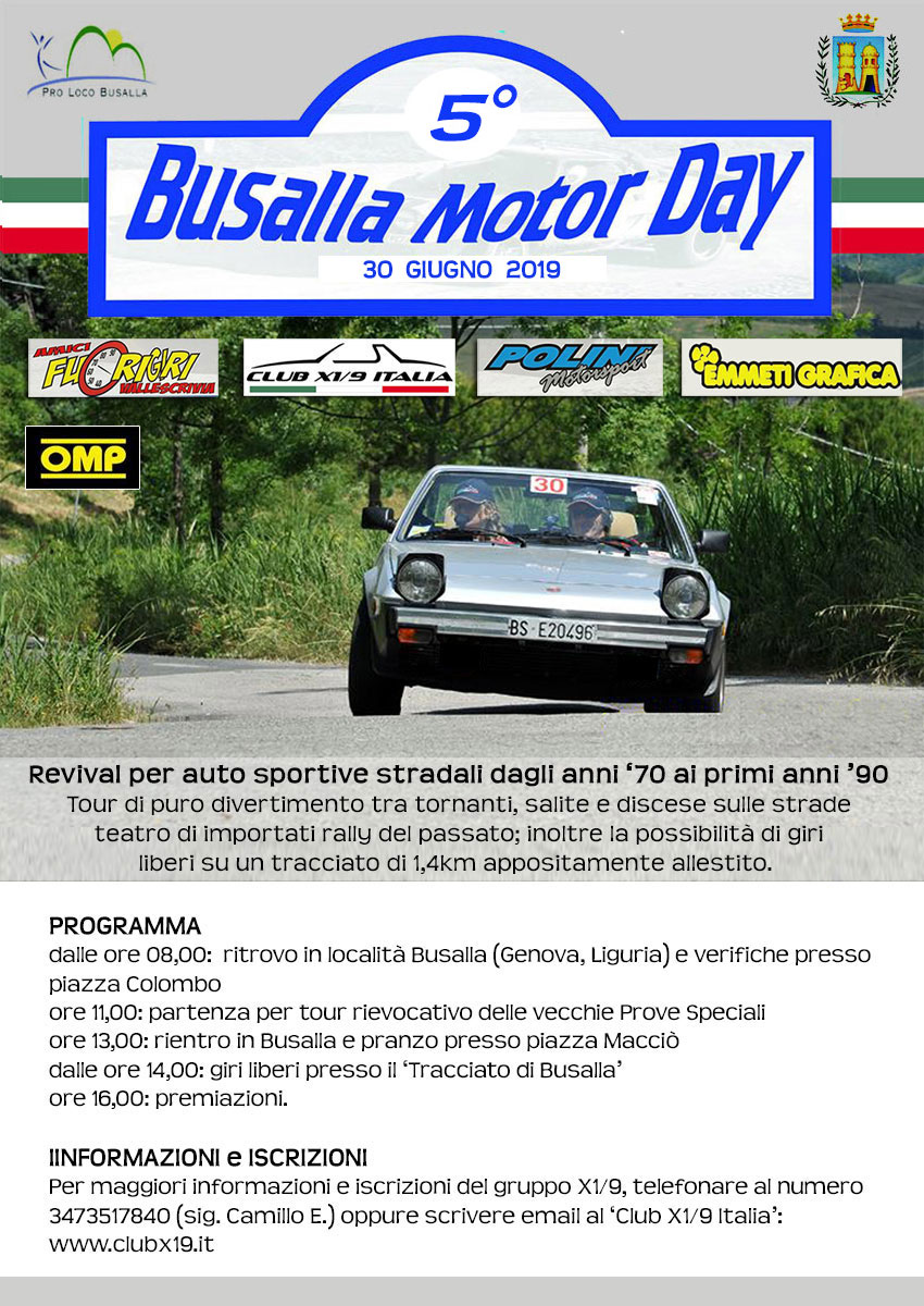Raduno X1/9 in pista